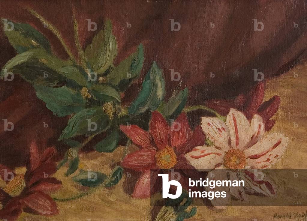 The White Dahlia, 1948 (oil on board)