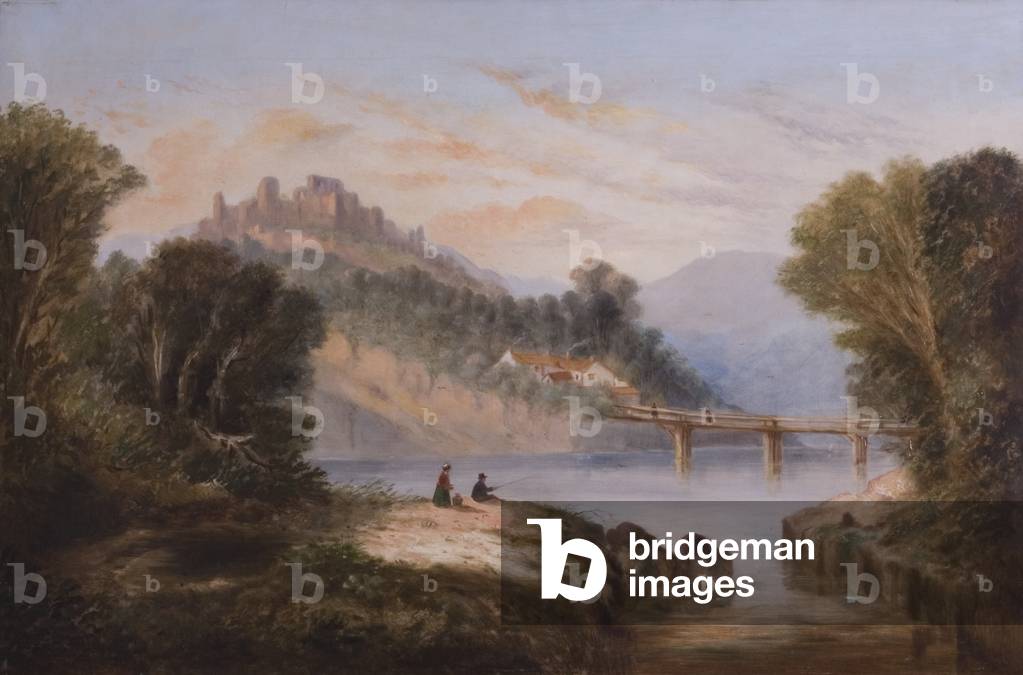 Dunluce Castle, Antrim, c.1860 (oil on canvas)