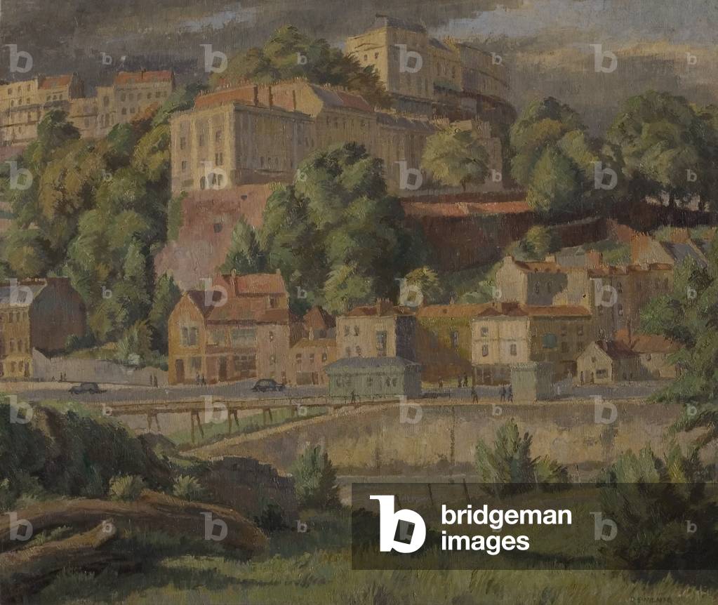 Sun Before the Storm, Clifton Terraces, Bristol, c.1965 (oil on canvas)