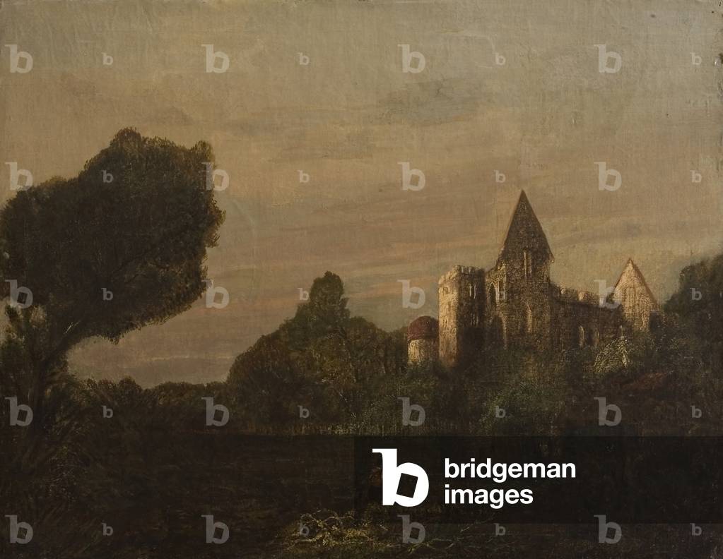 Baginton Castle (so-called), mid-20th century (oil on canvas)