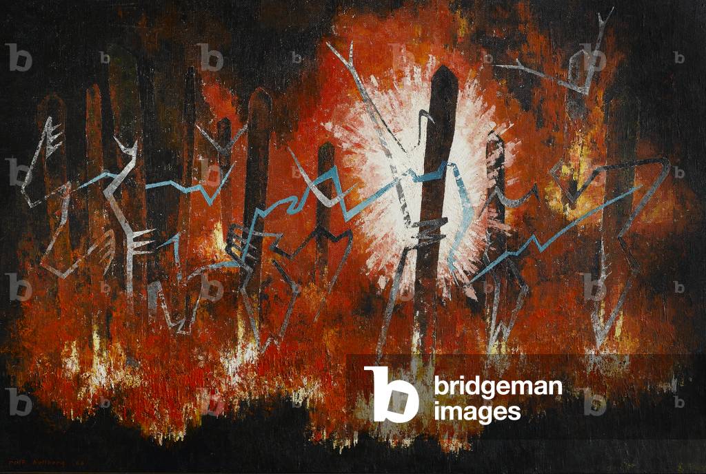 The Martyrs of Coventry, 1964 (oil on panel)