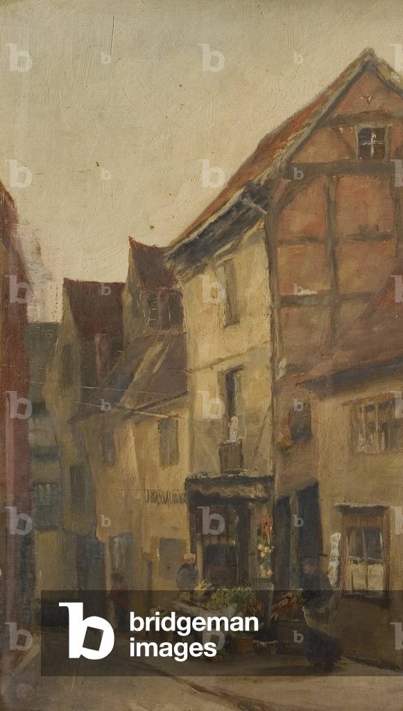 Butcher's Row, Coventry, 1937 (oil on canvas)