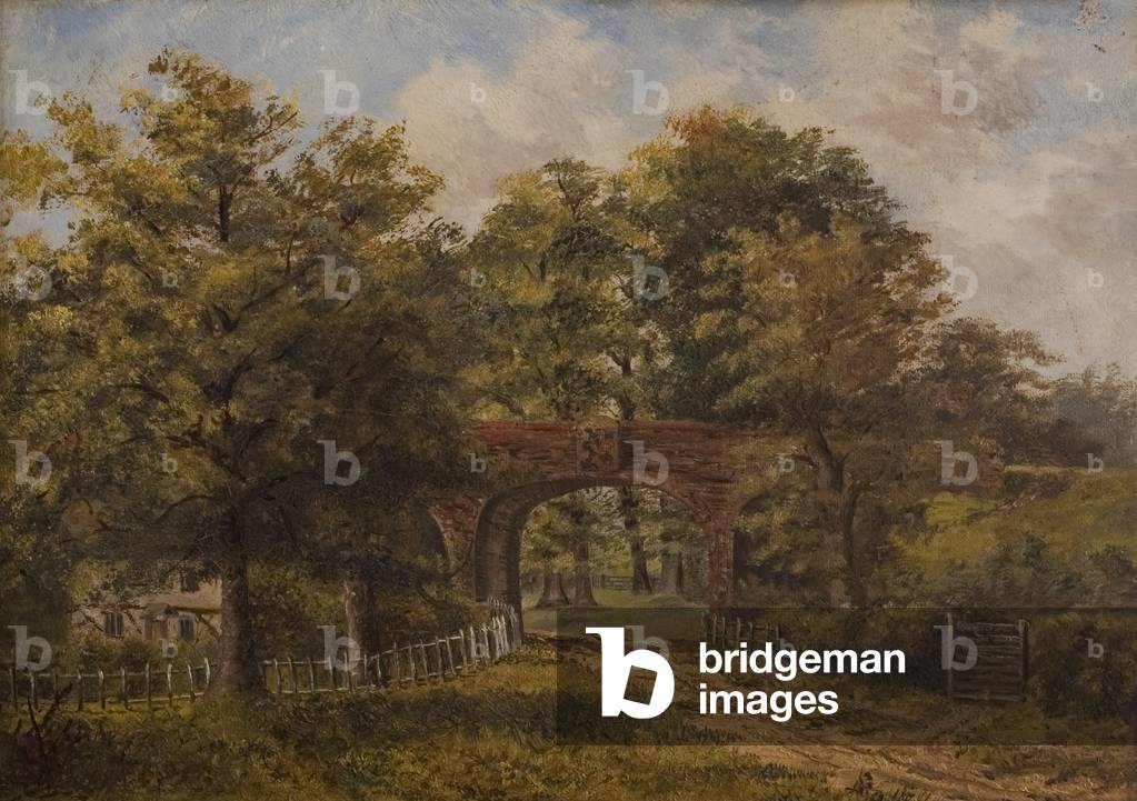 Coat of Arms Bridge, Coventry, c.1900 (oil on canvas)