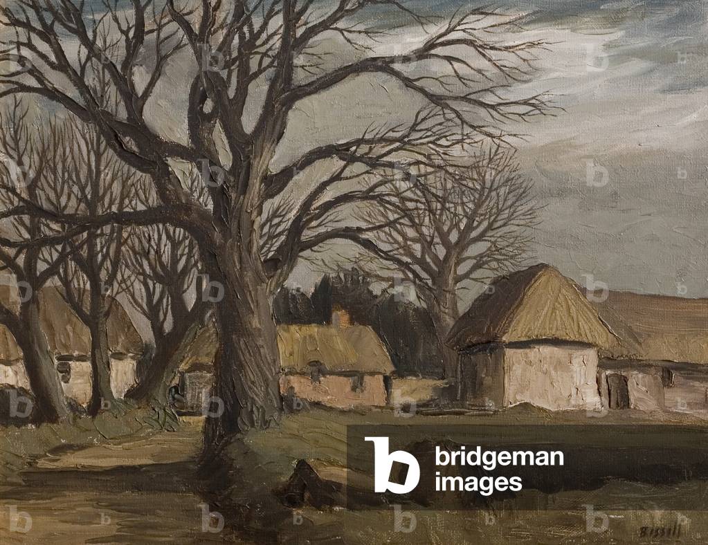 Farm at Ibthorpe, 1960 (oil on canvas)