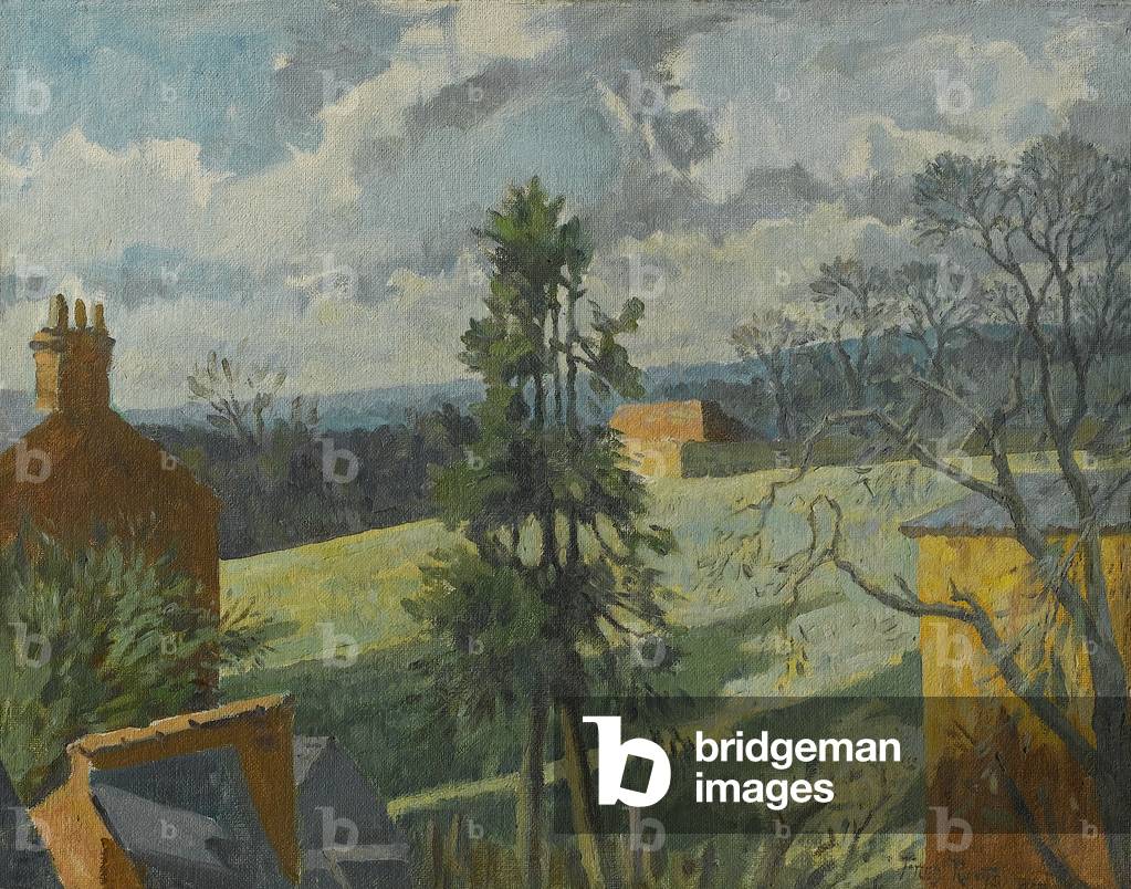 Benn's Field, Rugby No. 3, 1947 (oil on canvas)