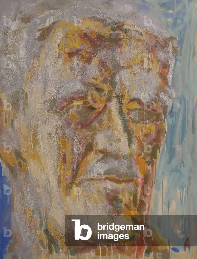 Patriarch, 1963 (oil and silver paint on canvas)