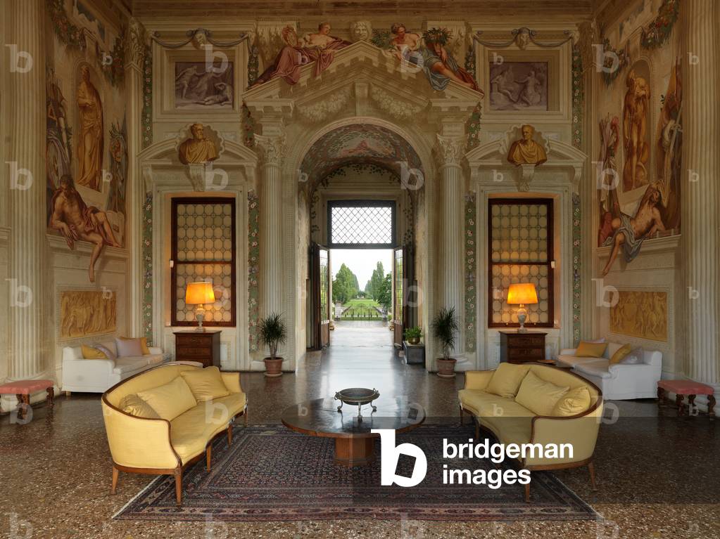 Central Hall, Villa Emo, Fanzolo, Veneto, Italy (photo)