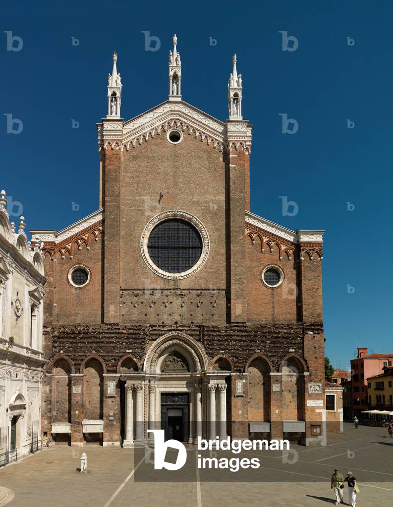 Main Facade of Chiesa dei Santi Giovanni e Paolo, Venice, Italy (photo)