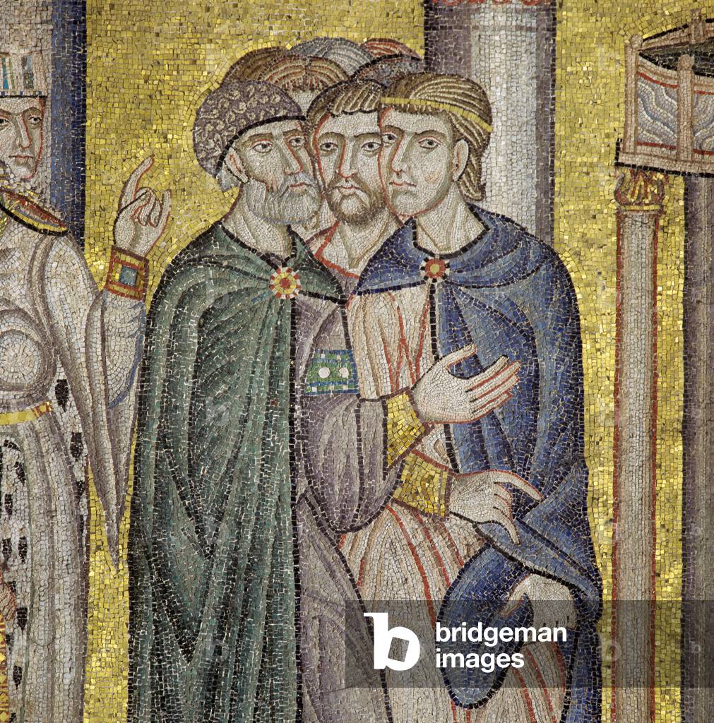 Archbishop, Doge, Clergy and the Community at the finding of the body of Saint Mark, St Mark's Basilica, Venice (mosaic)