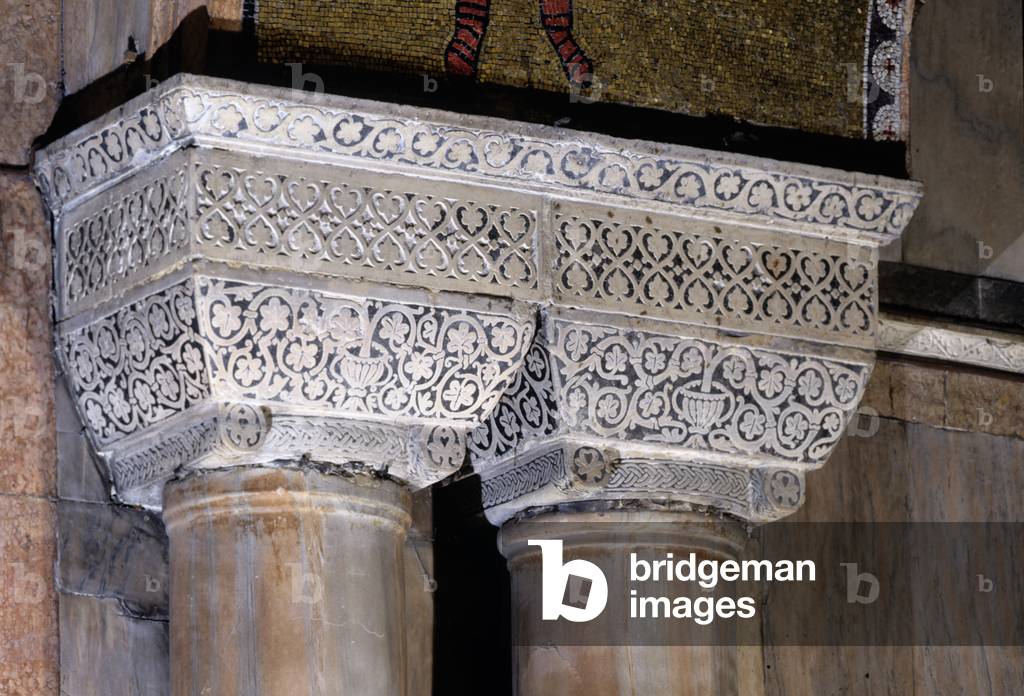 Double Capital, Basilica San Marco, Venice (inlaid marble)