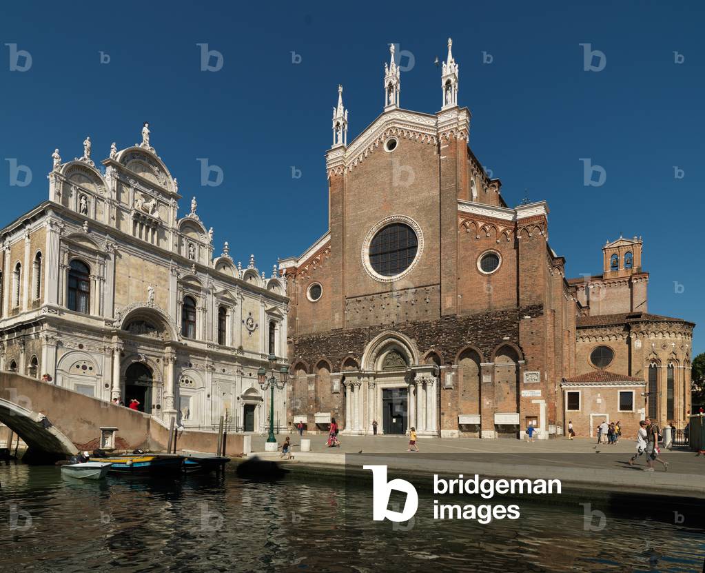 Main Facade of Chiesa dei Santi Giovanni e Paolo,Venice, Italy (photo)