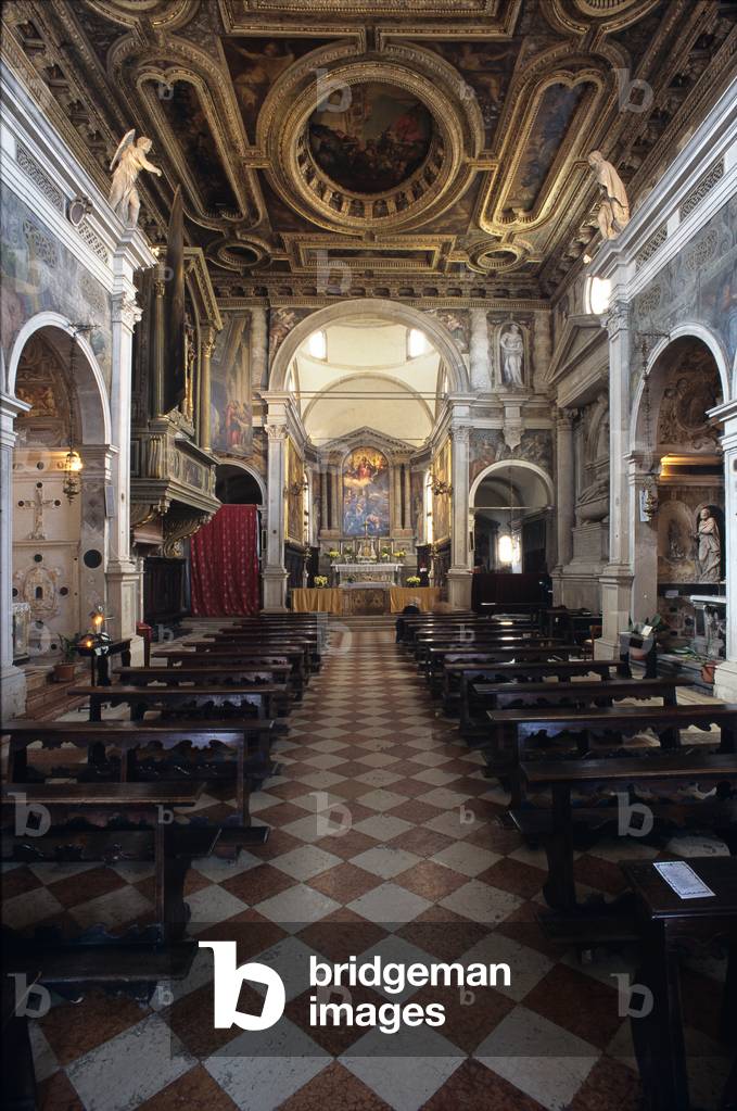 Interior View of Chiesa di San Sebastiano, Venice, Italy (photo)