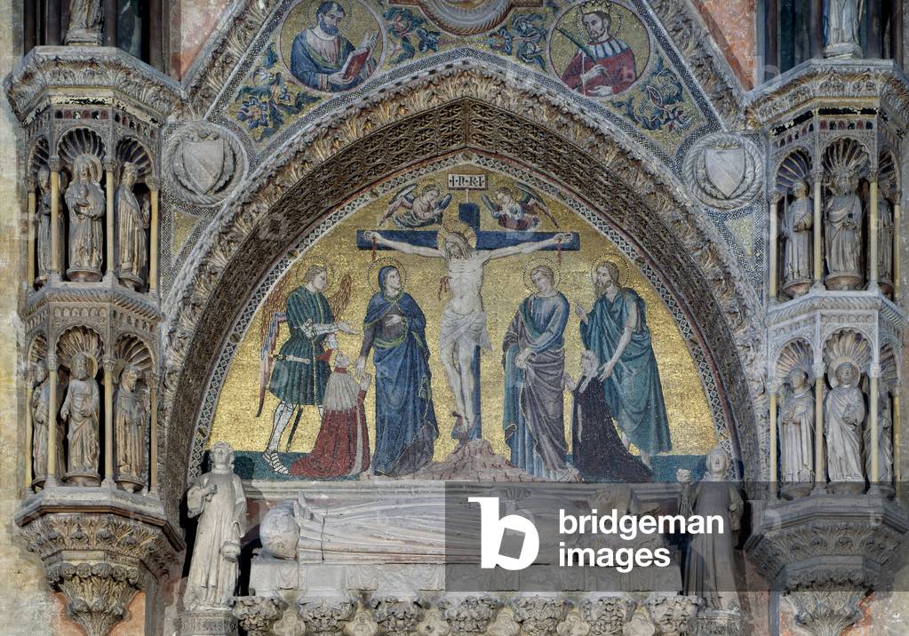Monument to Doge Michele Morosini and Wall Decoration, Chiesa dei Santi Giovanni e Paolo, Venice, Italy (photo) (detail of 1154533)