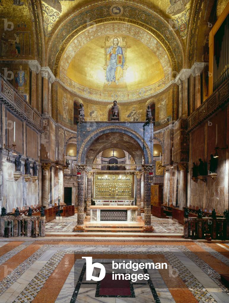 The Presbytery with ciborium, Saint Mark's Basilica, Venice (photo) 