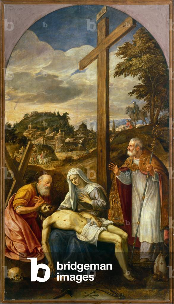 Pieta between Saint Nicholas and Saint Andrew