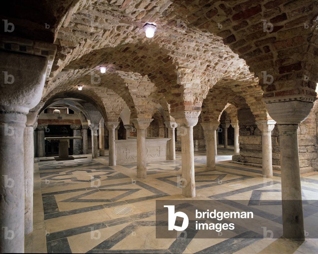 View of the Crypt, St Mark's Basilica, Venice, Italy (photo)