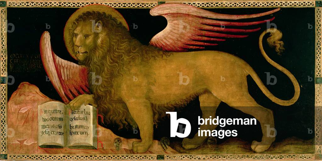The Lion of St. Mark (oil on panel)