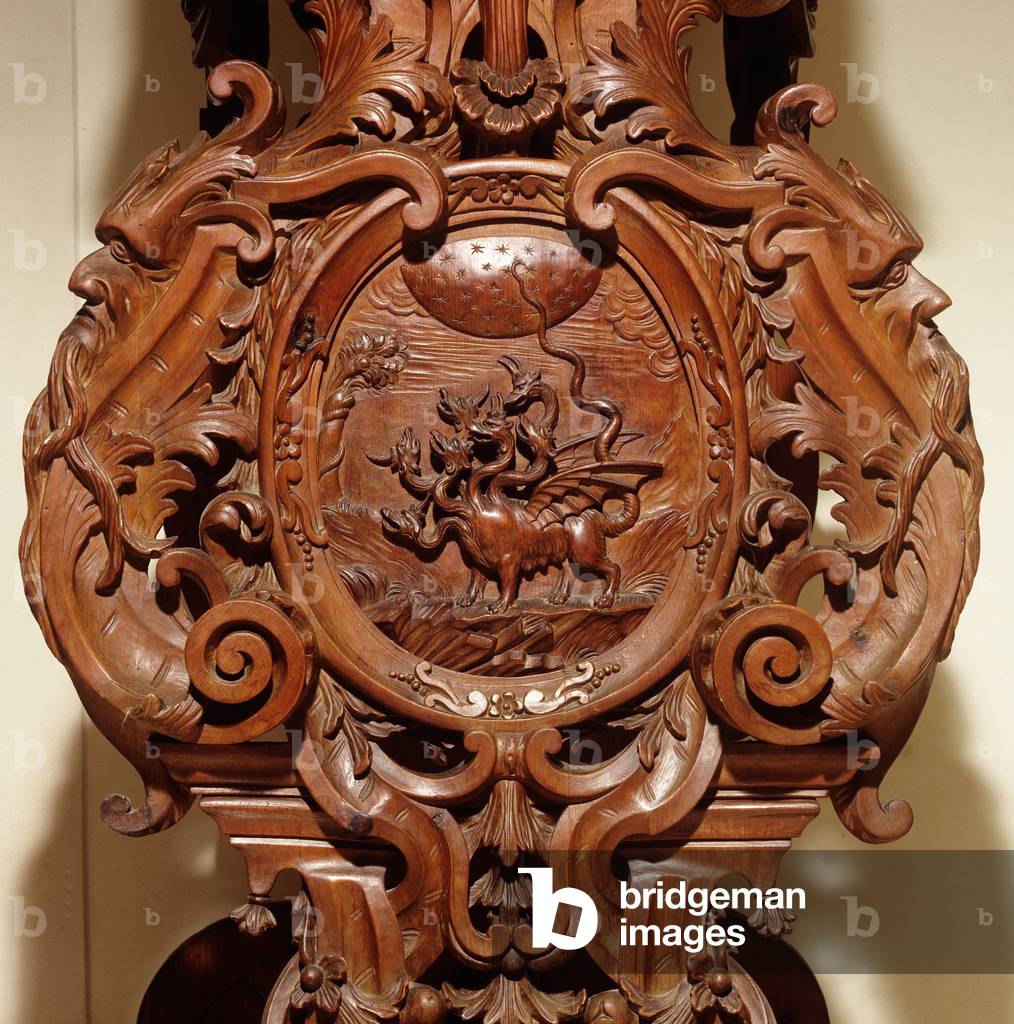 Pedestal for a statue of Tizio, 1727 (wood)