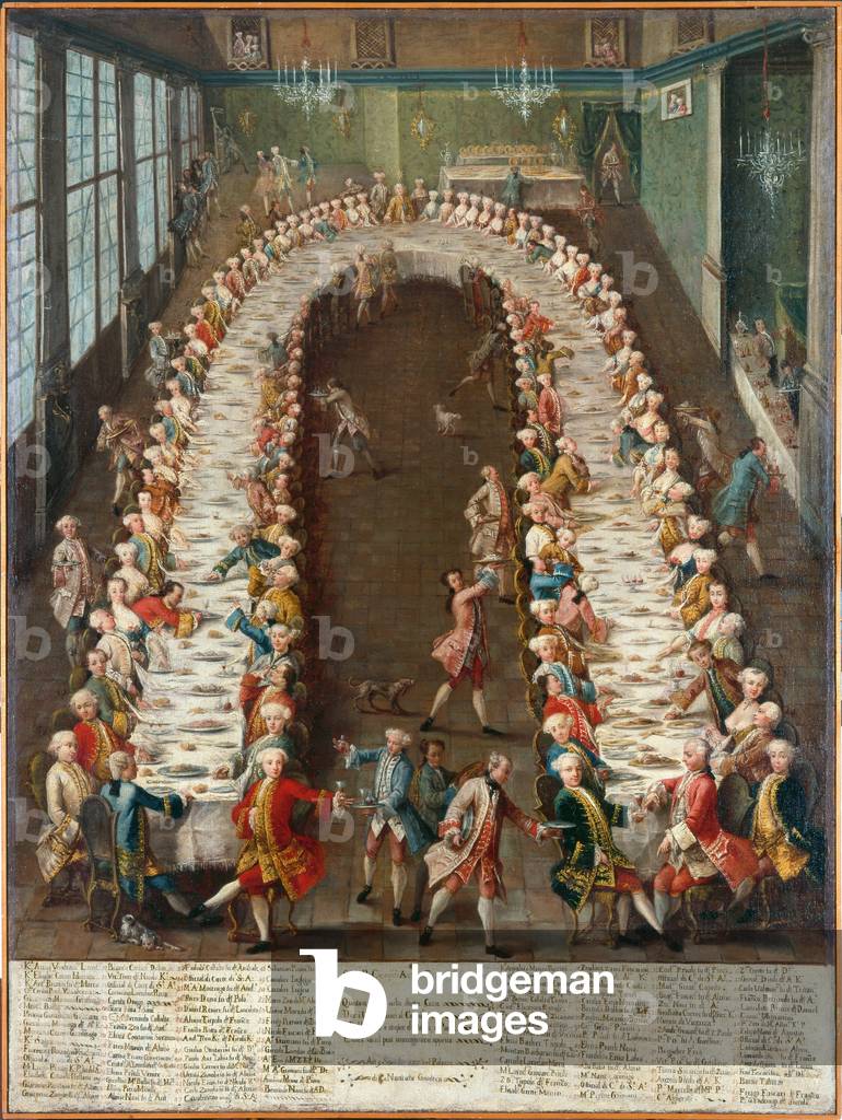 Banquet in honour of Clemens August Duke of Cologne at the Casino Nani on the Giudecca, 1755