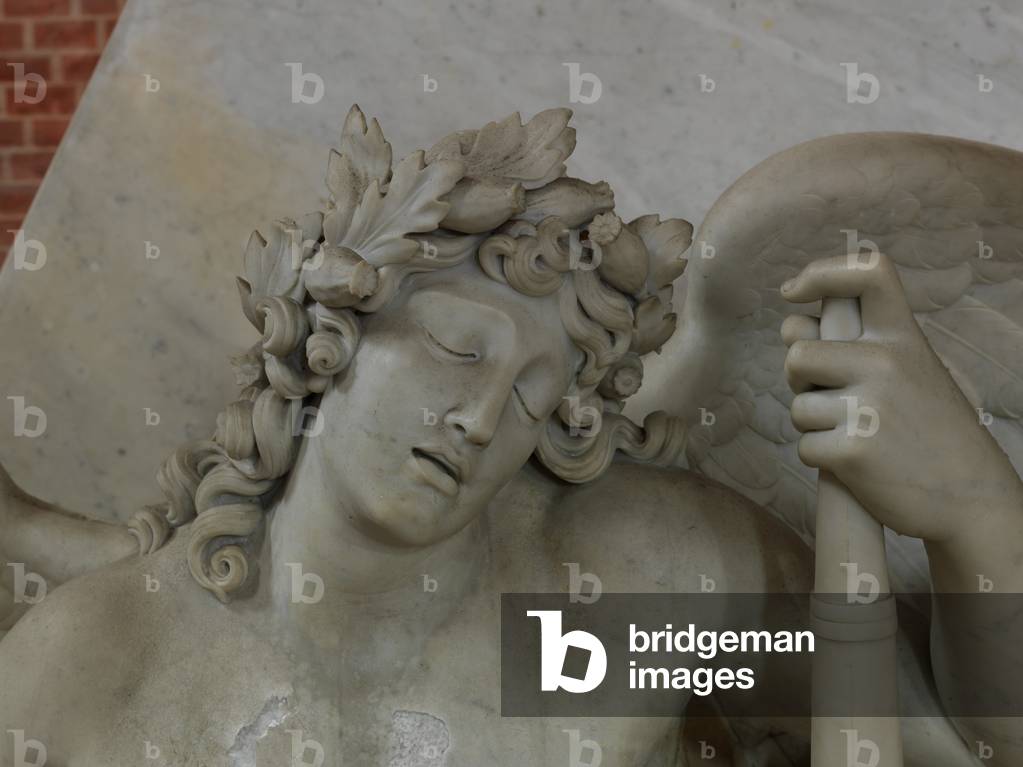 Funerary Monument to Antonio Canova: Genio,  Chiesa di Santa Maria dei Frari, Venice, Italy (detail of 1154579) (photo) 