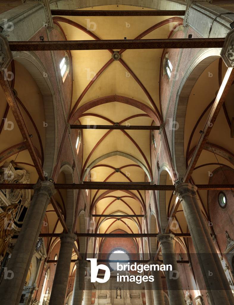 Interior View of Chiesa dei Santi Giovanni e Paolo, Venice, Italy (photo)