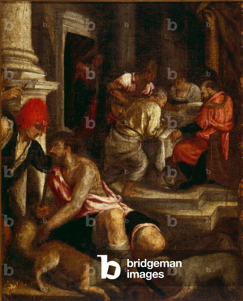 Parable of the Rich Man, 16th century (oil on canvas)