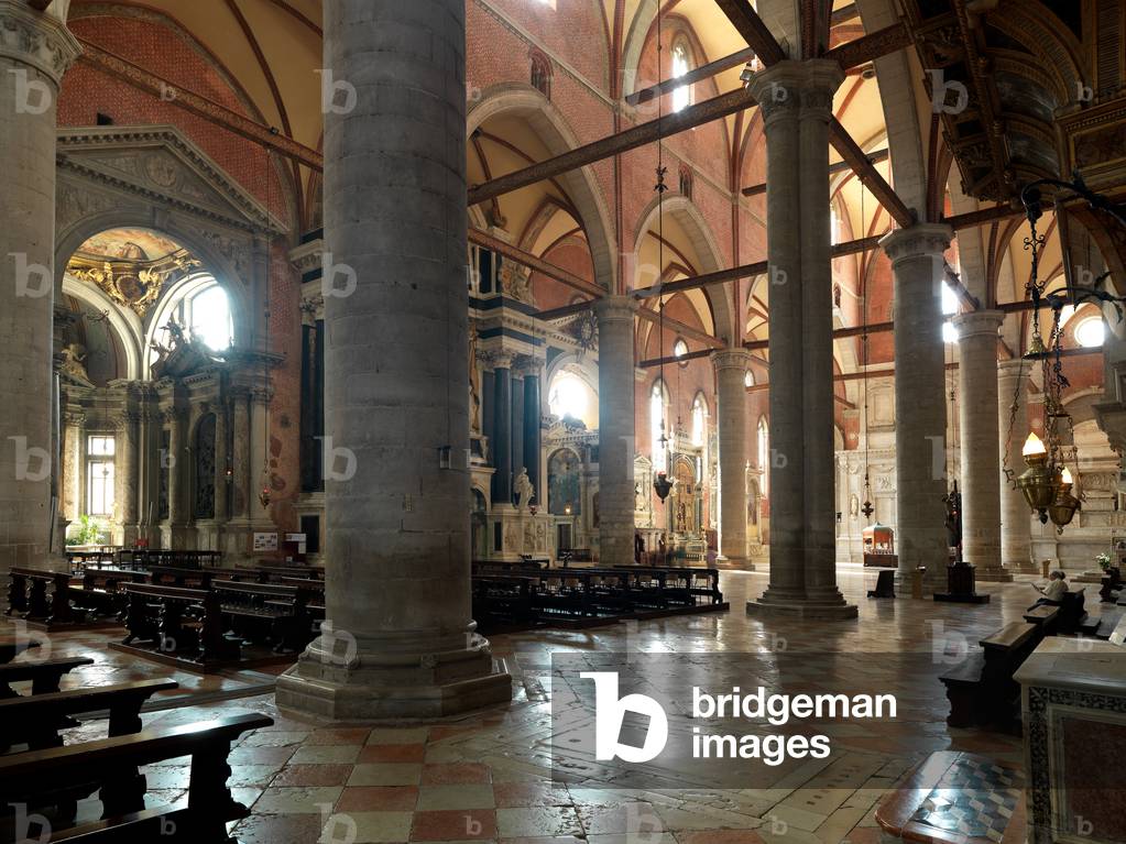 View of the Interior of Chiesa dei Santi Giovanni e Paolo, Venice, Italy (photo)