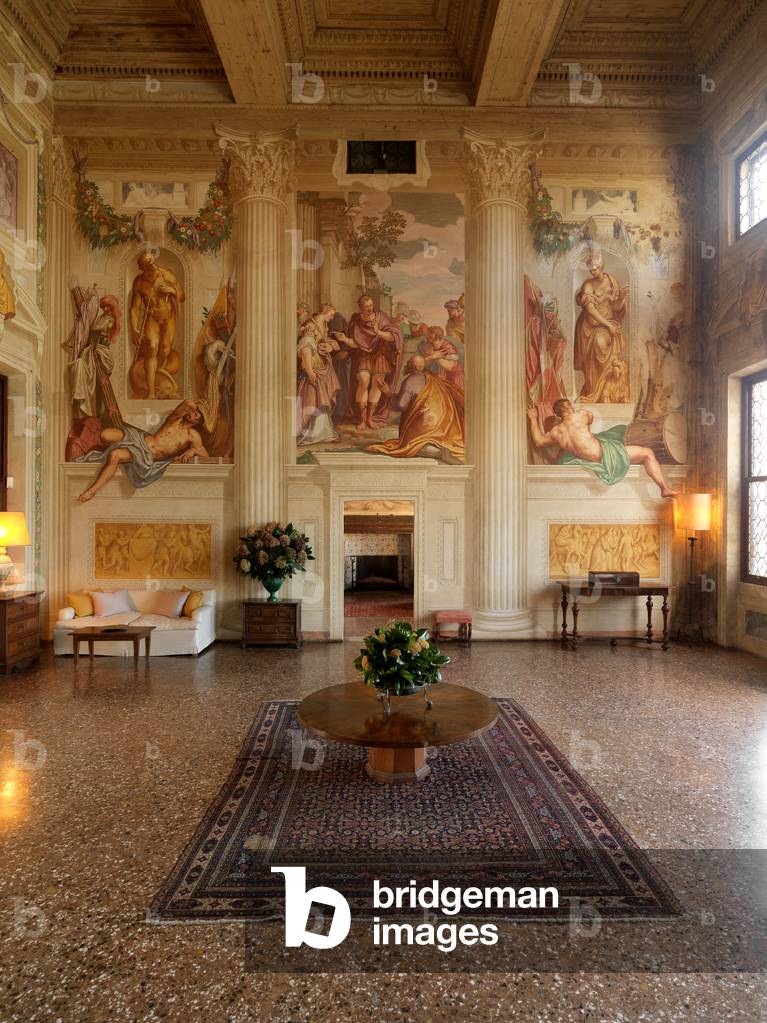 Central Hall, Villa Emo, Fanzolo, Veneto, Italy (photo)