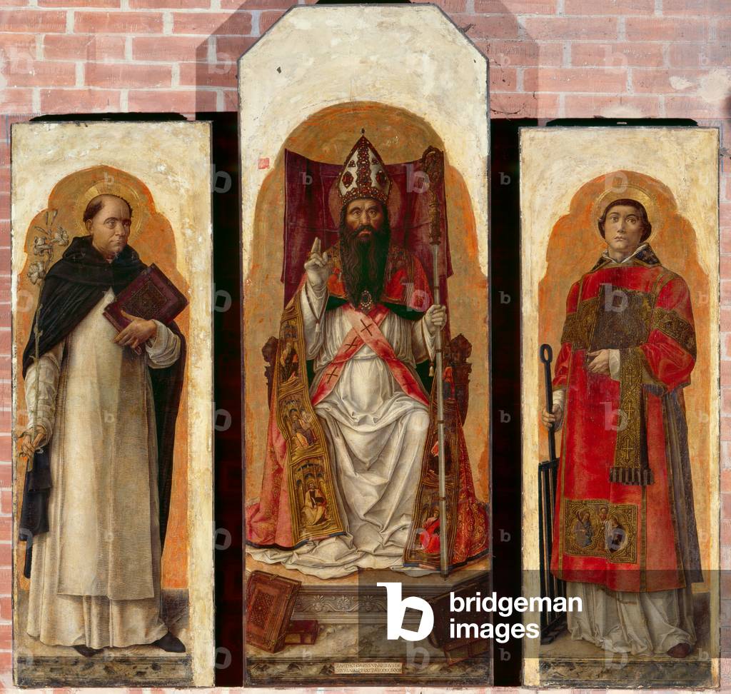 Three Saints (tempera on panel)