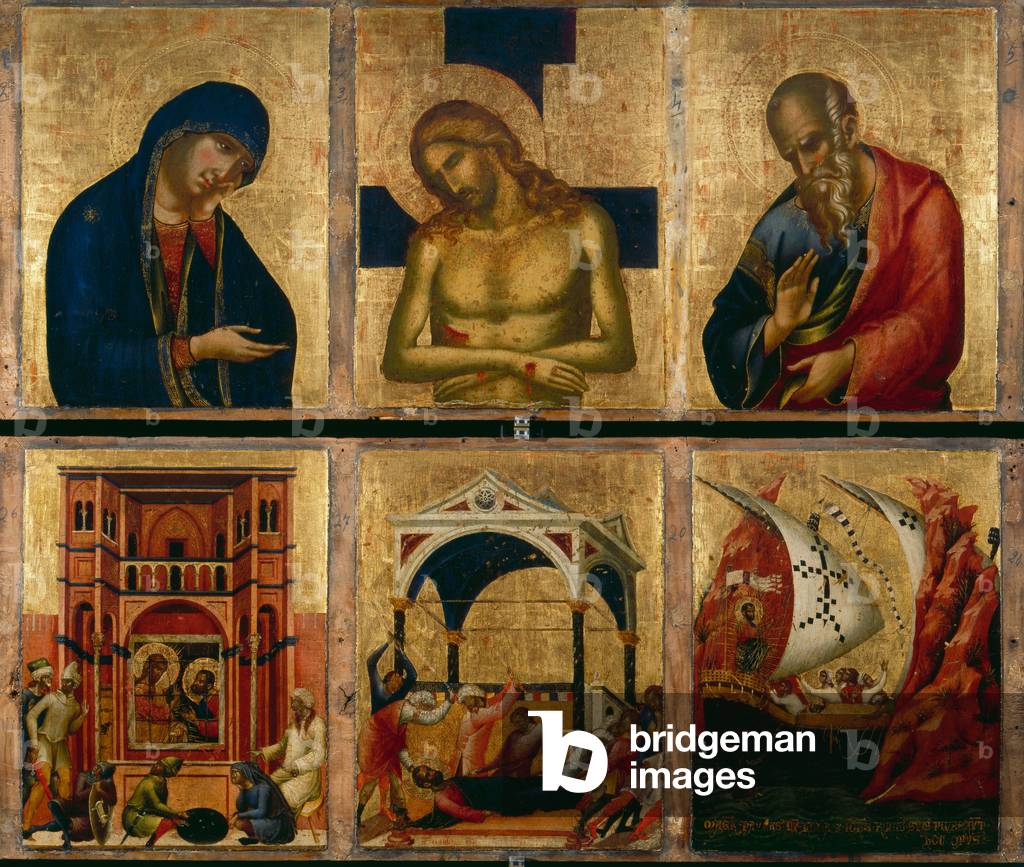 Detail of panels in Saint Mark's Basilica, Venice (photo) 