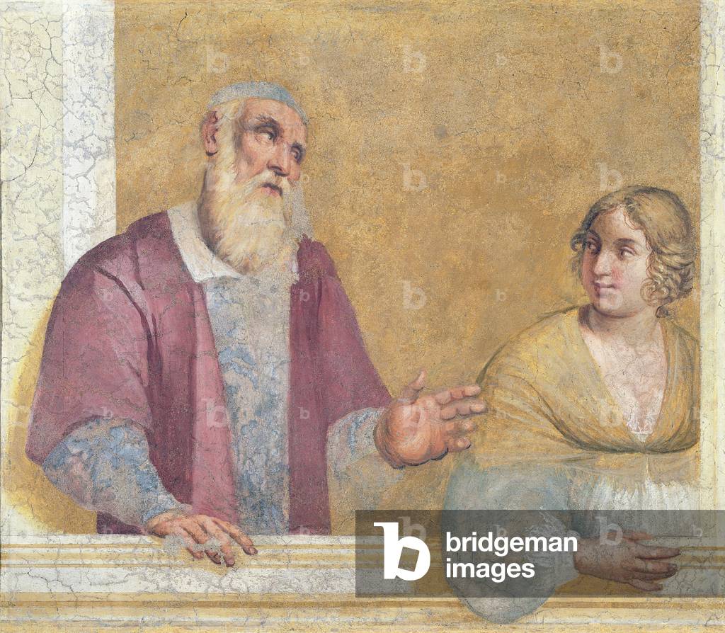 An Old Man and a Young Woman (fresco)