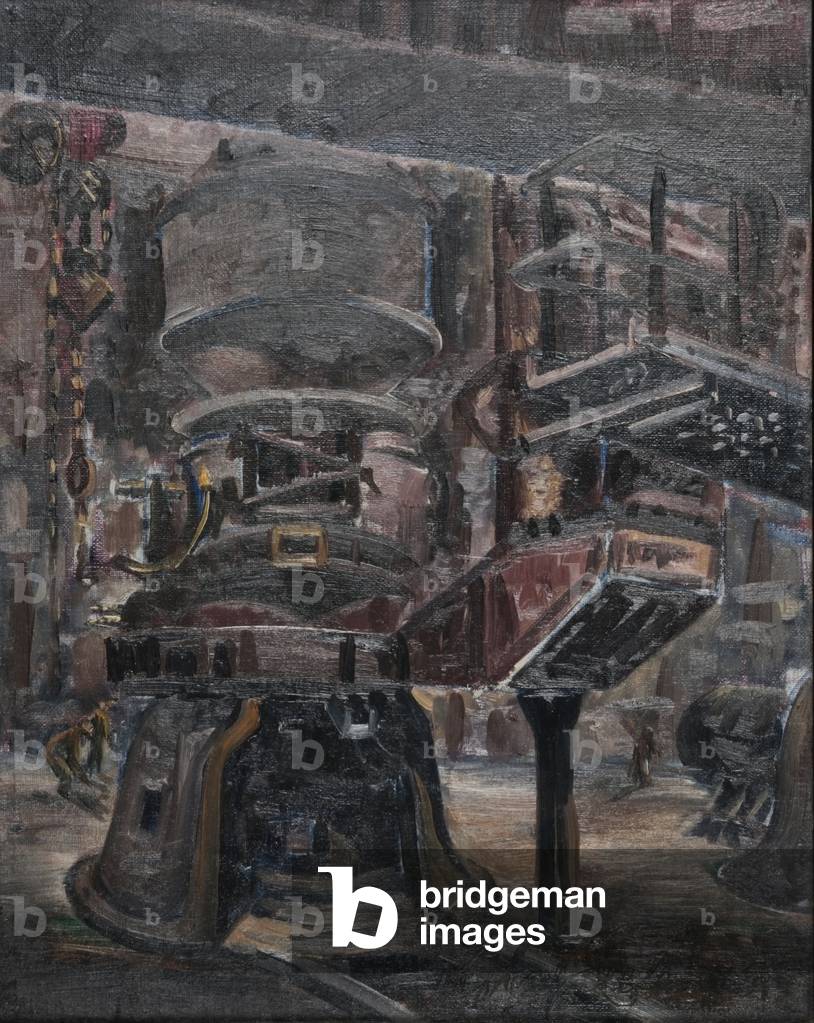 Croydon Electrical Power Station in 1953, 1955 (oil on canvas)