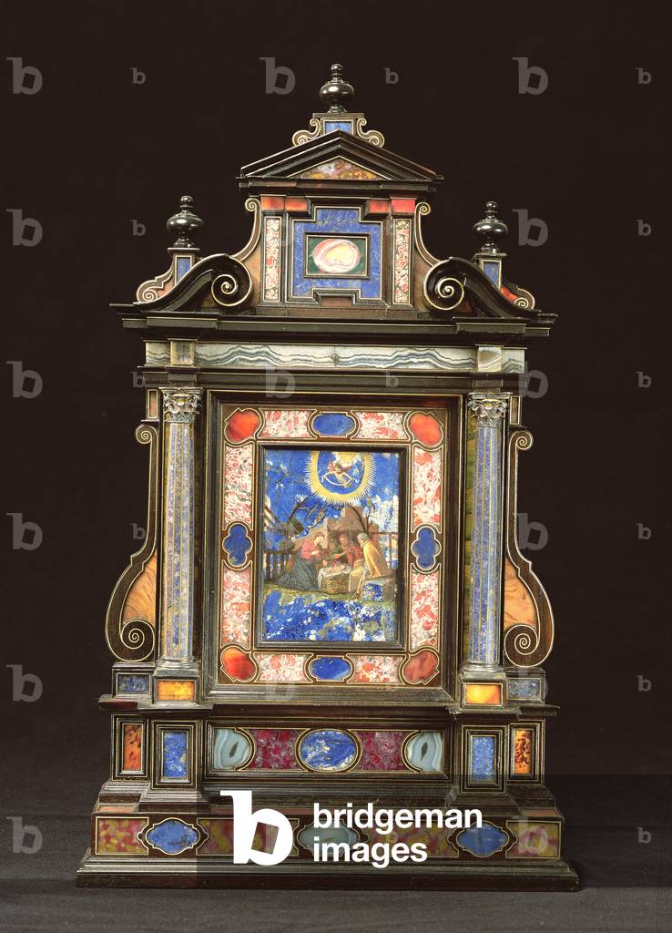 Portable Altarpiece, with the Nativity, Florentine (pietra dura)