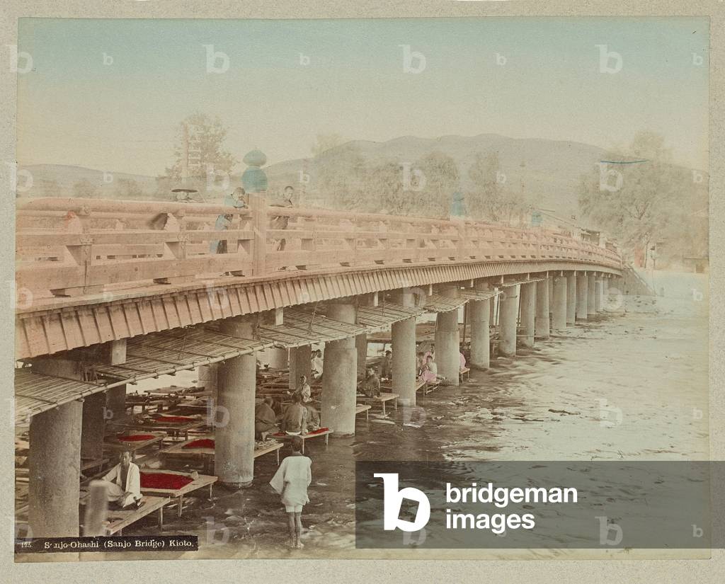 Sanjo-Ohashi (Sanjo Bridge) Kyoto - Japan 1880-1910 (photo)