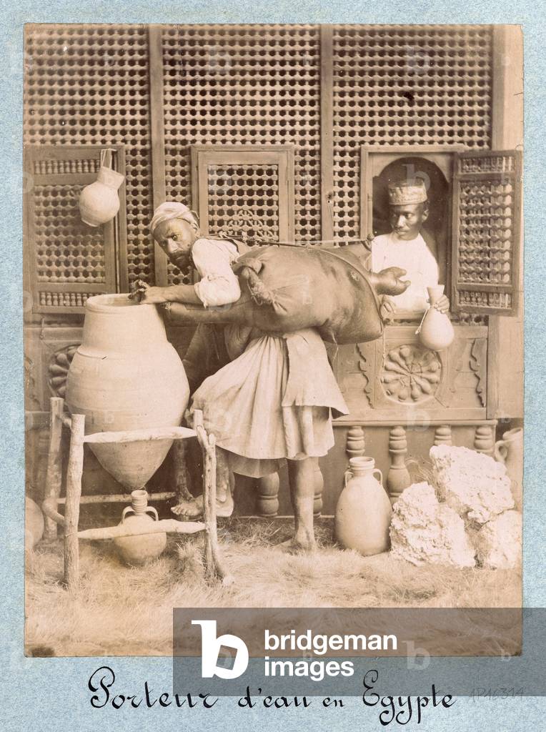A water carrier in Egypt - Photograph second half of the 19th century -