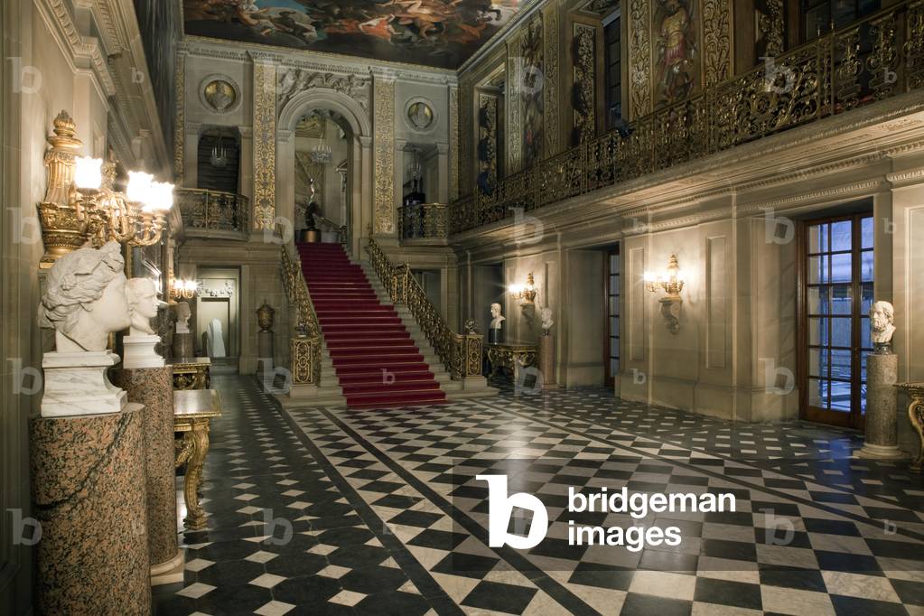 Chatsworth House, The Painted Hall, Derbyshire, Großbritannien (Foto)