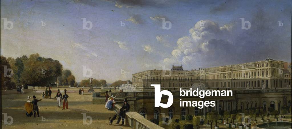 Immagine di Dipinto "il palazzo e terrazza a Versailles", 19th Secolo di William Cowen