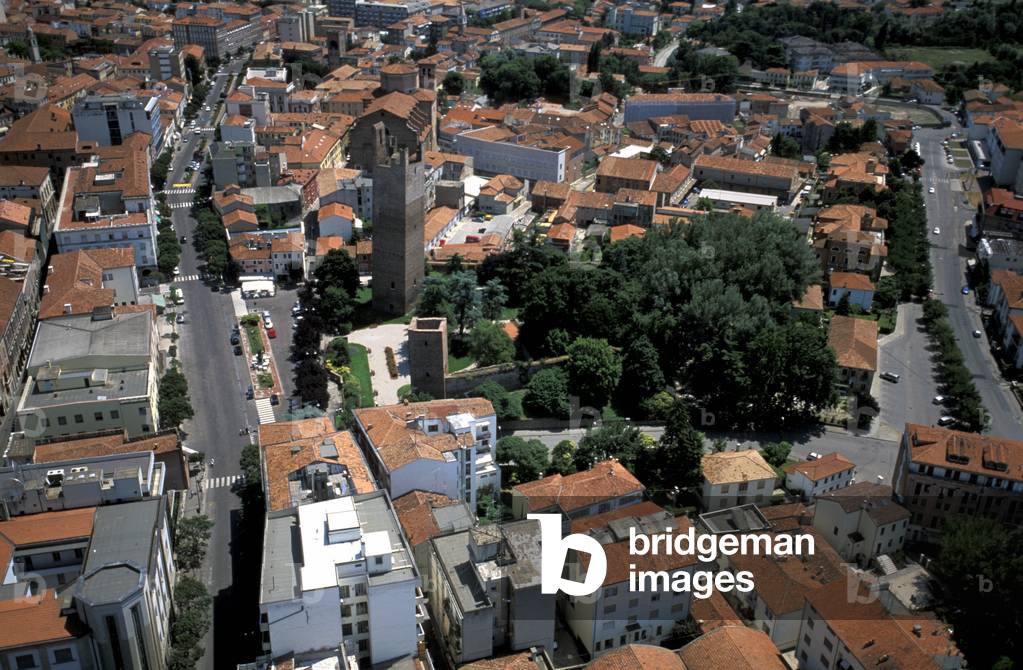 Aerial view of Rovigo, Veneto, Italy
