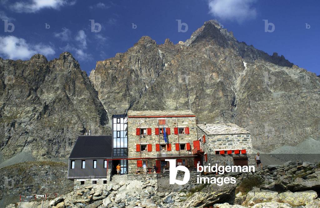 Sella refuge, Monviso group, Piedmont, Italy
