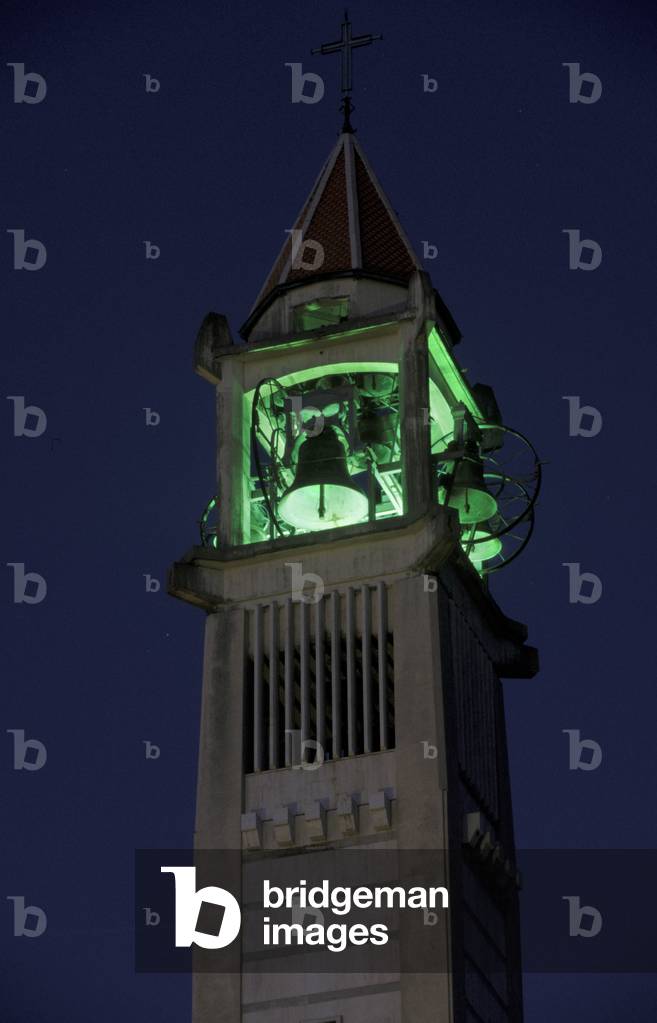 Bell tower, Bambin Gesù sanctuary, Arenzano, Ligury, Italy