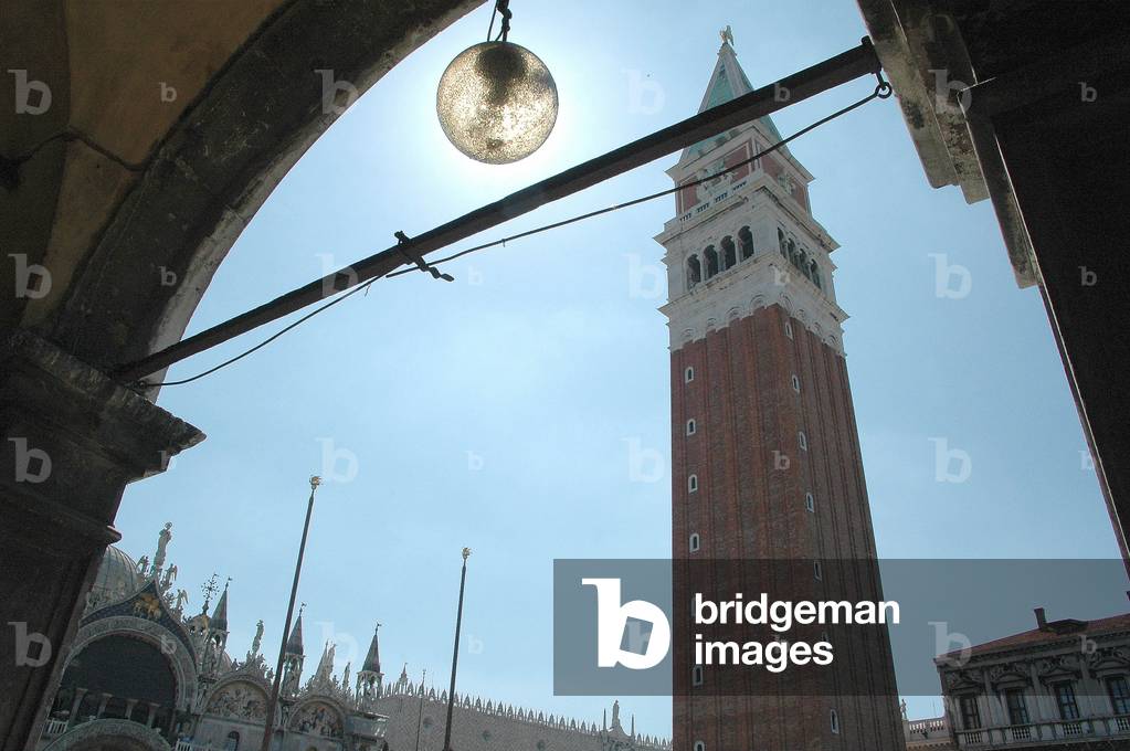 San Marco bell tower, Venice, Veneto, Italy