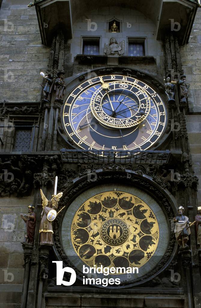 Orloj astronomical clock, Radnice old town hall, Prague, Czech Republic, Europe