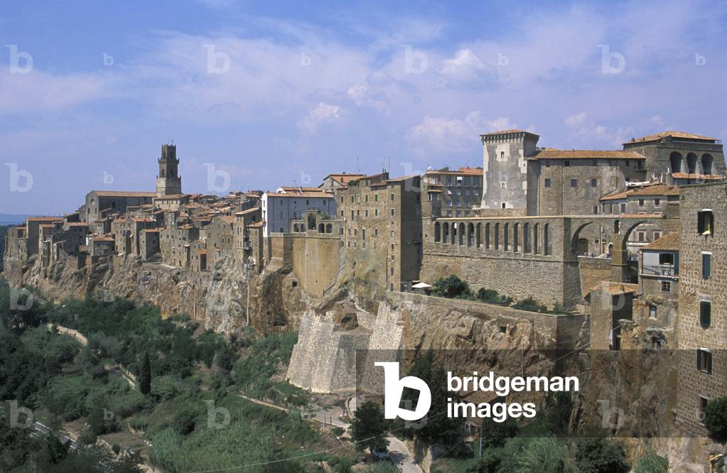 Cityscape, Pitigliano, Tuscany, Italy