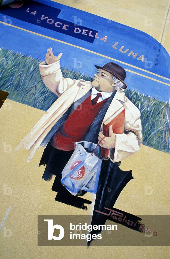 Fellini portrait, Rimini, Emilia-Romagna, Italy