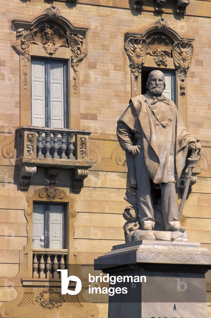 Garibaldi square, Trapani, Sicily, Italy