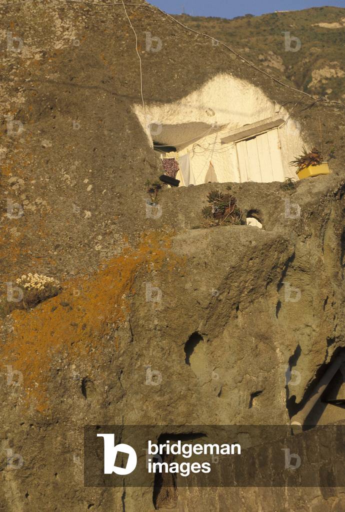 House in the tuff, Ischia, Campania, Italy.