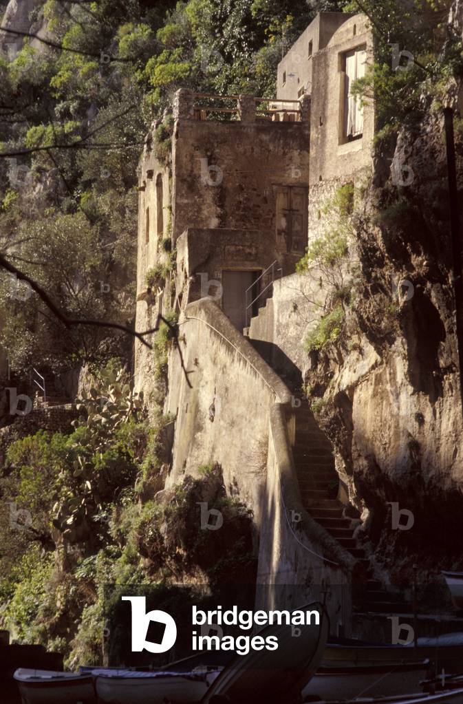 Suburb of Furore, Amalfi coast, Campania, Italy.