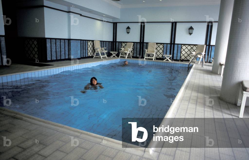 Indoor warming up swimming pool, Excelsior Palace hotel, Rapallo, Ligury, Italy