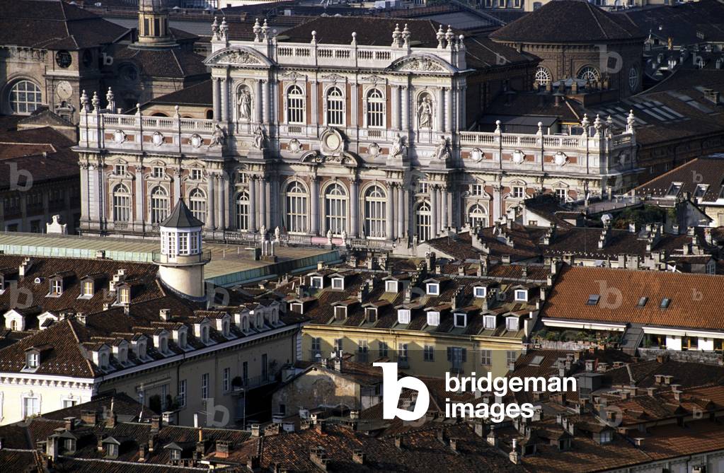 Palazzo Carignano (Palais Carignan), Turin, Piedmont, Italy.