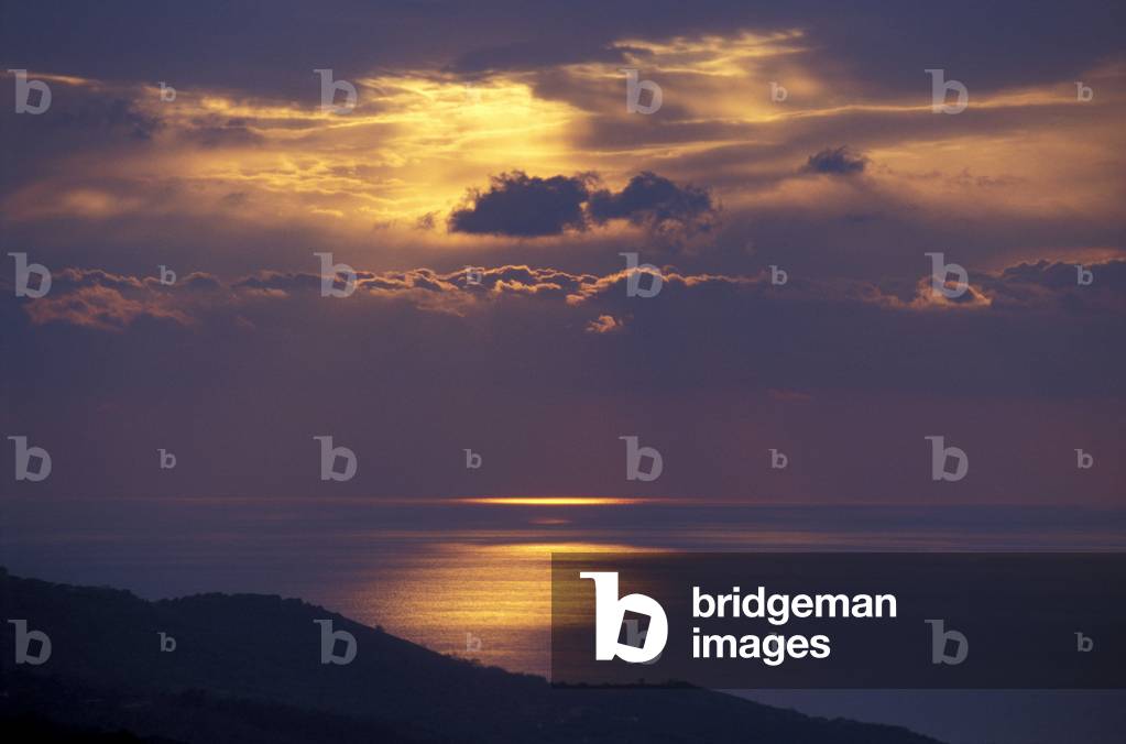 Sunset from Terradura, Cilento, Campania, Italy